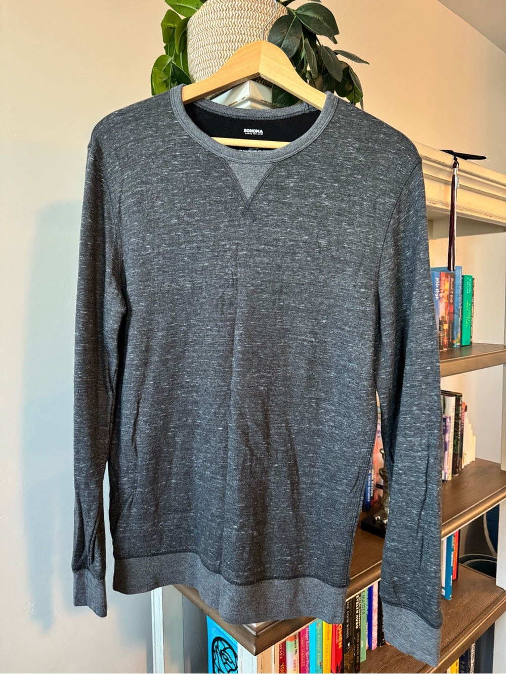 Sonoma Men's Dark Heather Gray Crewneck Sweater